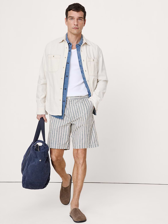 The Weekender 9" Pull-On Short in Cotton