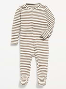 Image number 1 showing, 2-Way-Zip Sleep & Play Footed One-Piece for Baby