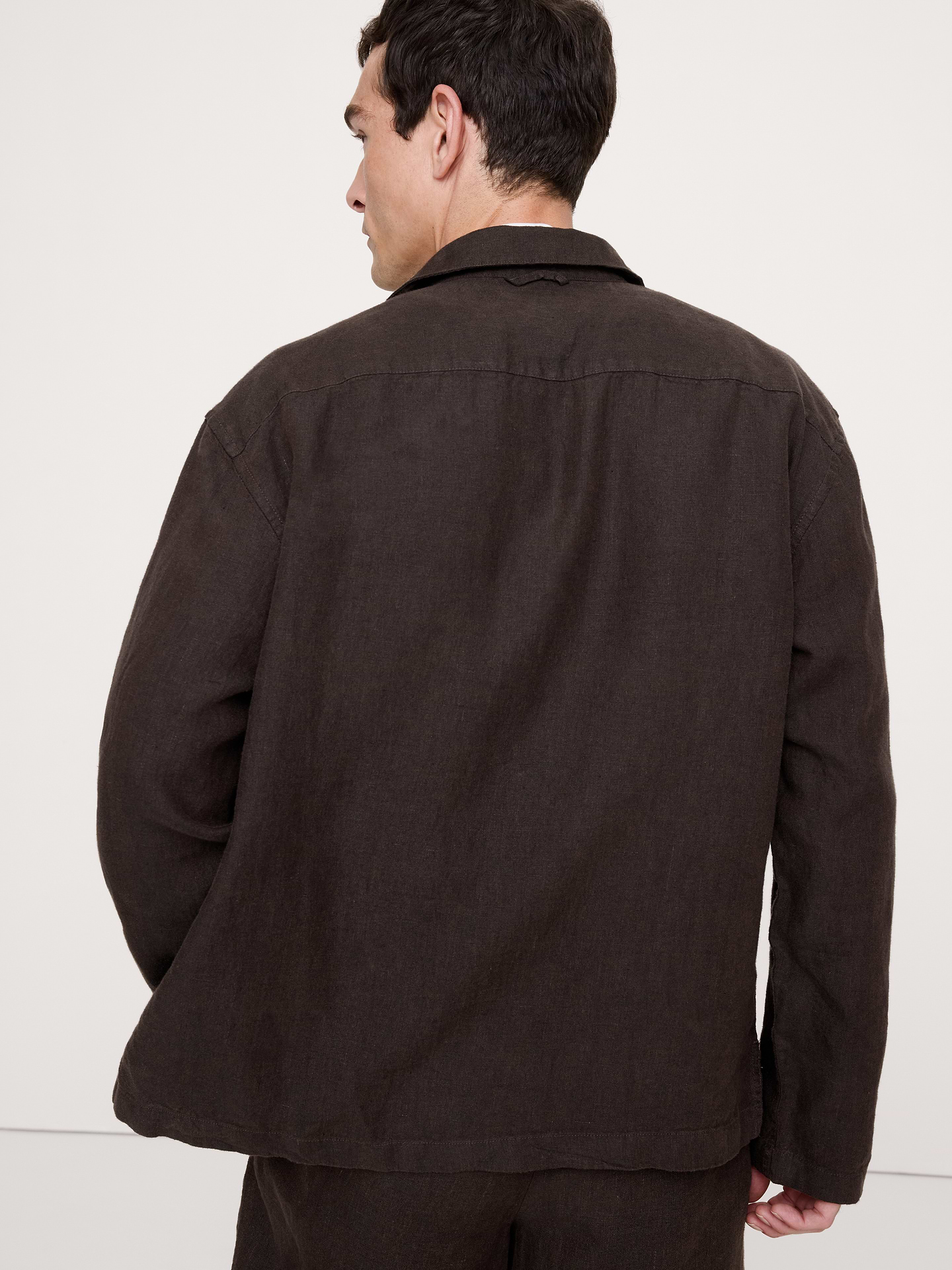 Image number 5 showing, Relaxed-Fit Linen Long-Sleeve Resort Shirt