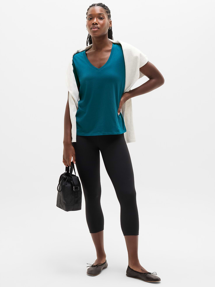 Image number 2 showing, Favorite Cotton V-Neck Tee