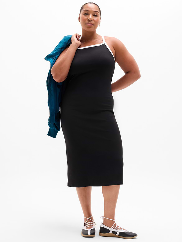 Signature Rib Apron Dress