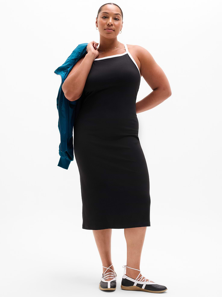 Image number 3 showing, Signature Rib Apron Dress
