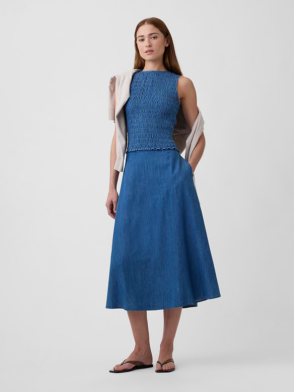 Pull-On Maxi Skirt