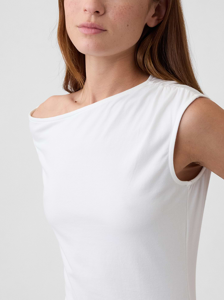 Image number 4 showing, Stretch Jersey Off-Shoulder Top