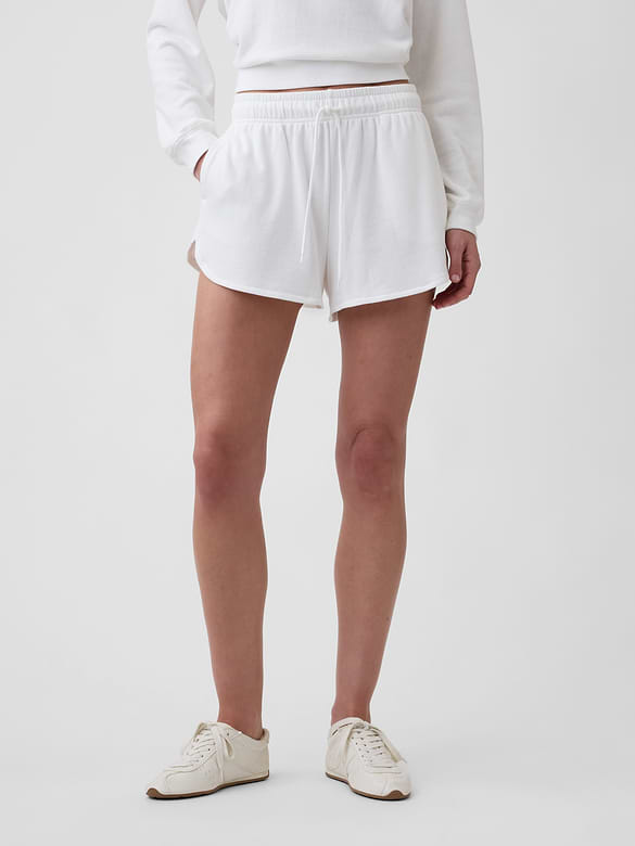 Relaxed French Terry Dolphin Shorts