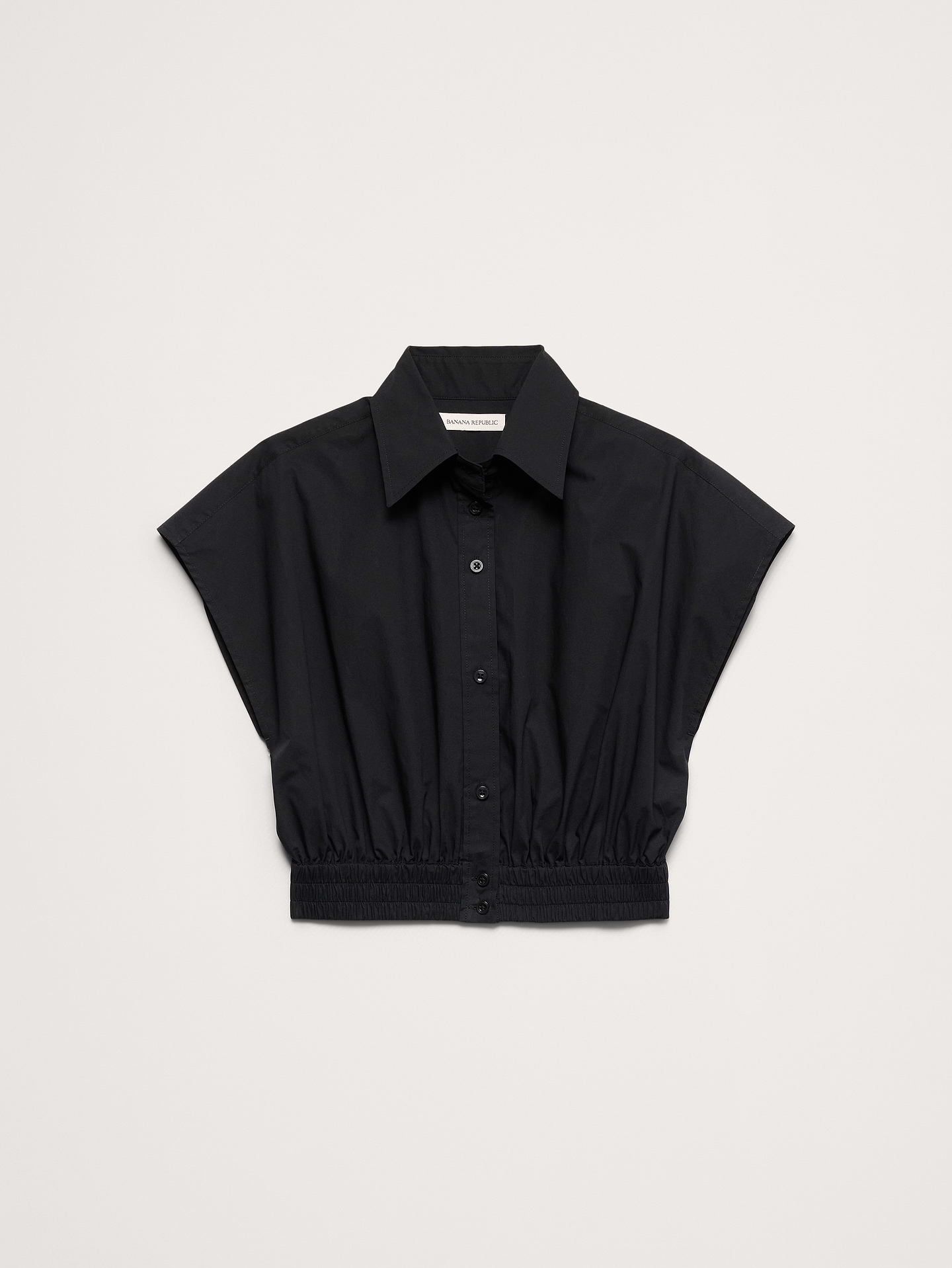 Image number 4 showing, Cotton Poplin Super-Cropped Shirt