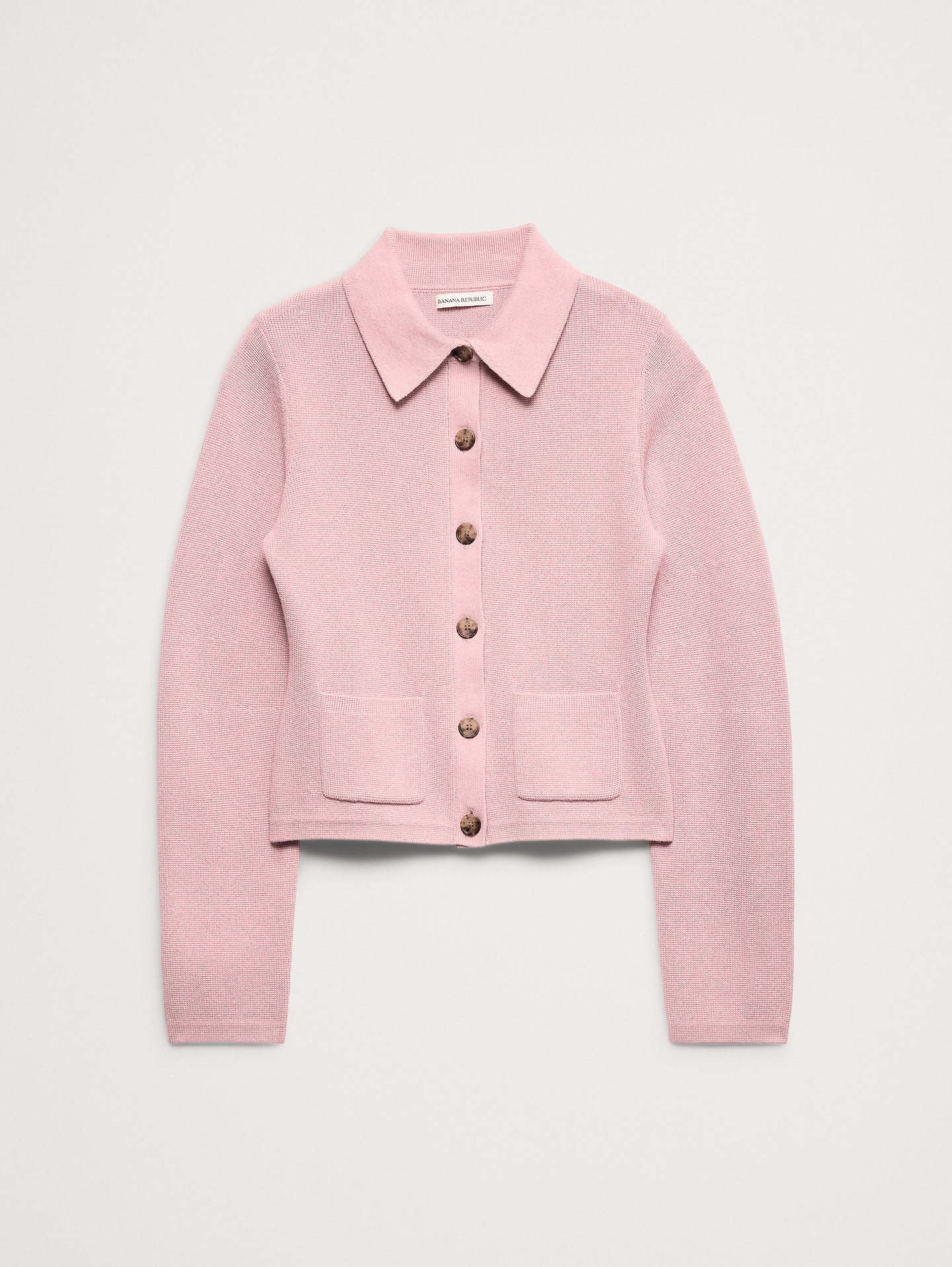 Image number 6 showing, Larkspur Cotton-Silk Polo Cardigan