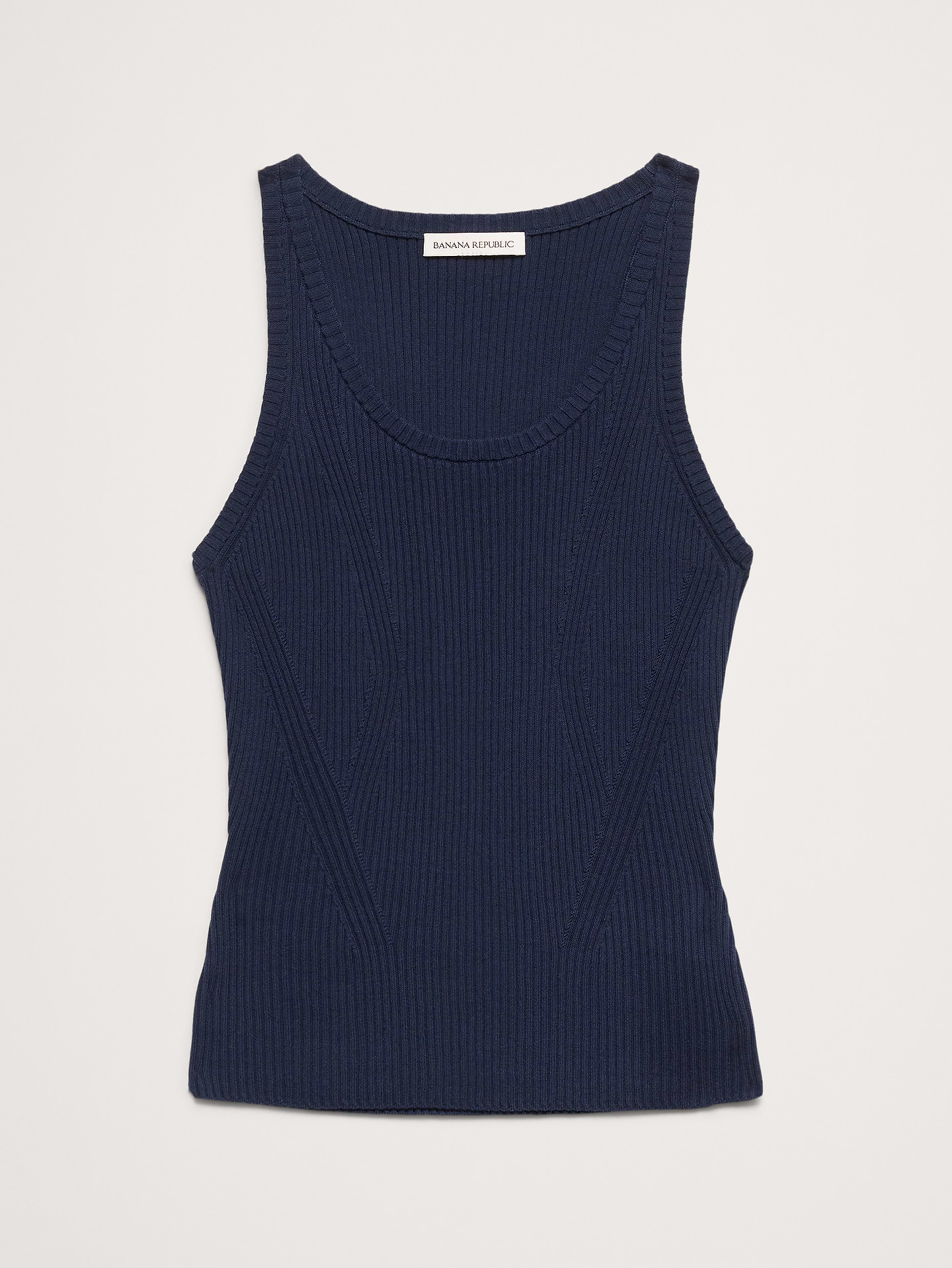 L'image numéro 2 présente Camisole en coton côtelée