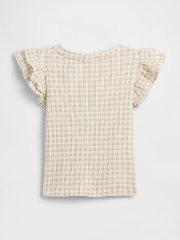 babyGap Ribbed Flutter Sleeve T-Shirt