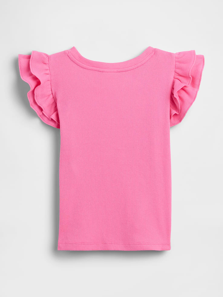 Image number 2 showing, babyGap Ribbed Flutter Sleeve T-Shirt