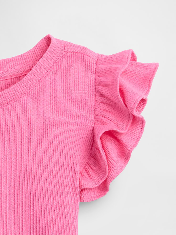 Image number 3 showing, babyGap Ribbed Flutter Sleeve T-Shirt