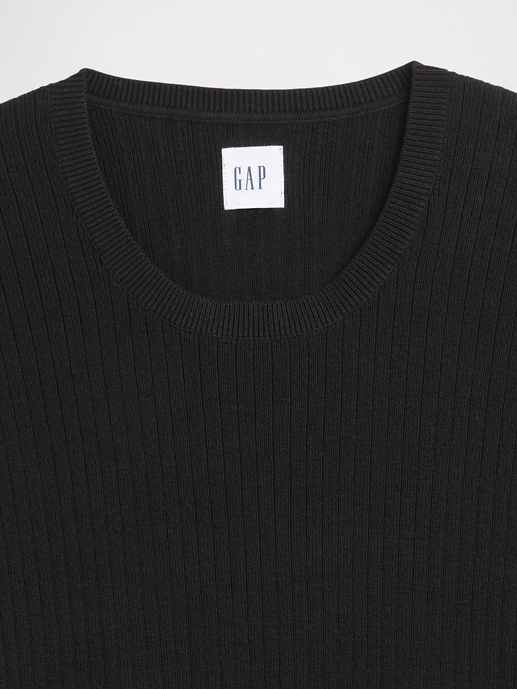 Image number 4 showing, Ribbed Crewneck Sweater T-Shirt