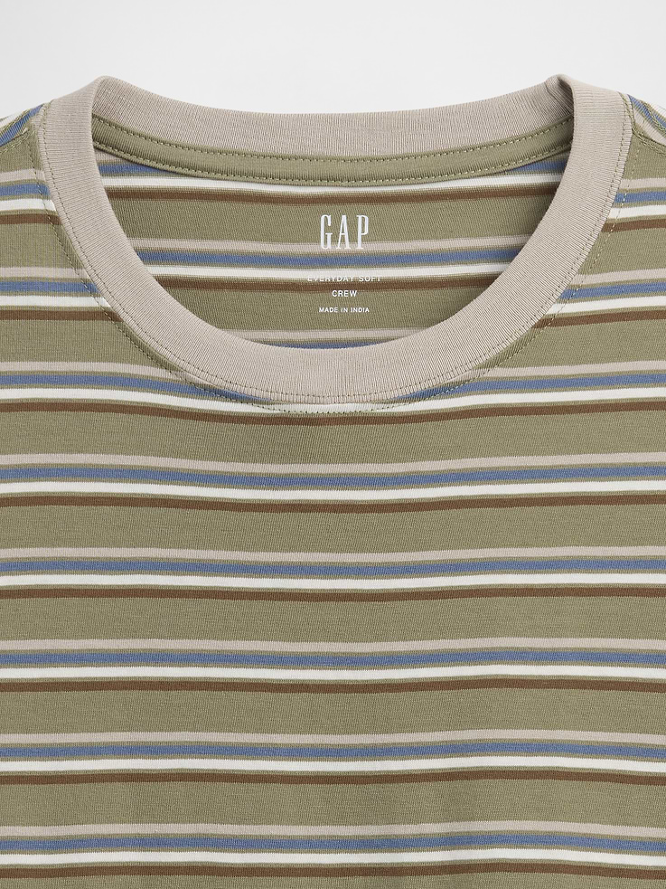 Image number 4 showing, Everyday Soft Stripe Crewneck T-Shirt