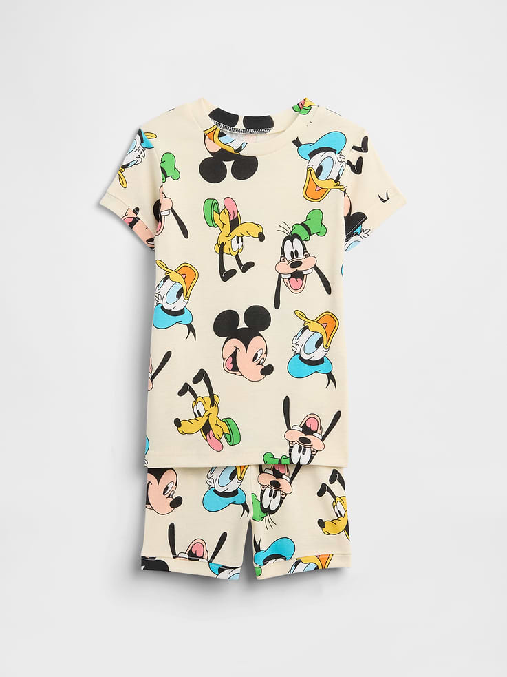 Image 1 of 3, These characters make every day more special., Soft cotton knit., Short sleeves., Crewneck., Elasticized waist., Allover print., This product was made in a factory that invests in gender equity and women’s empowerment through RISE. Learn more at, Product #1175073