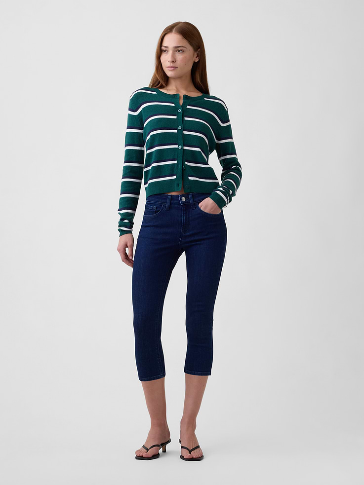 Image number 1 showing, Mid Rise Universal Capri Jeans