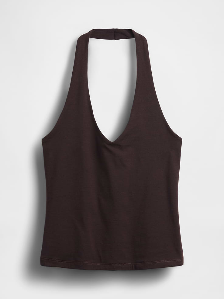 Image number 4 showing, CloseKnit Halter Crop Top