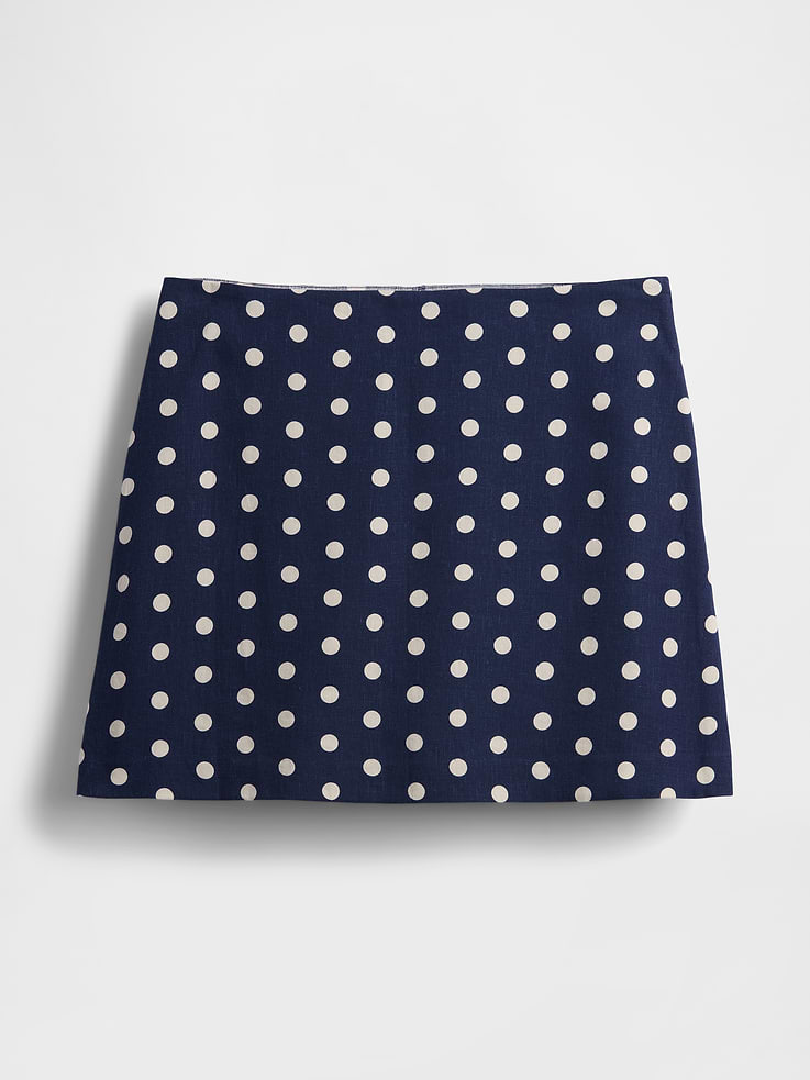 Image number 6 showing, Linen-Blend Mini Skort