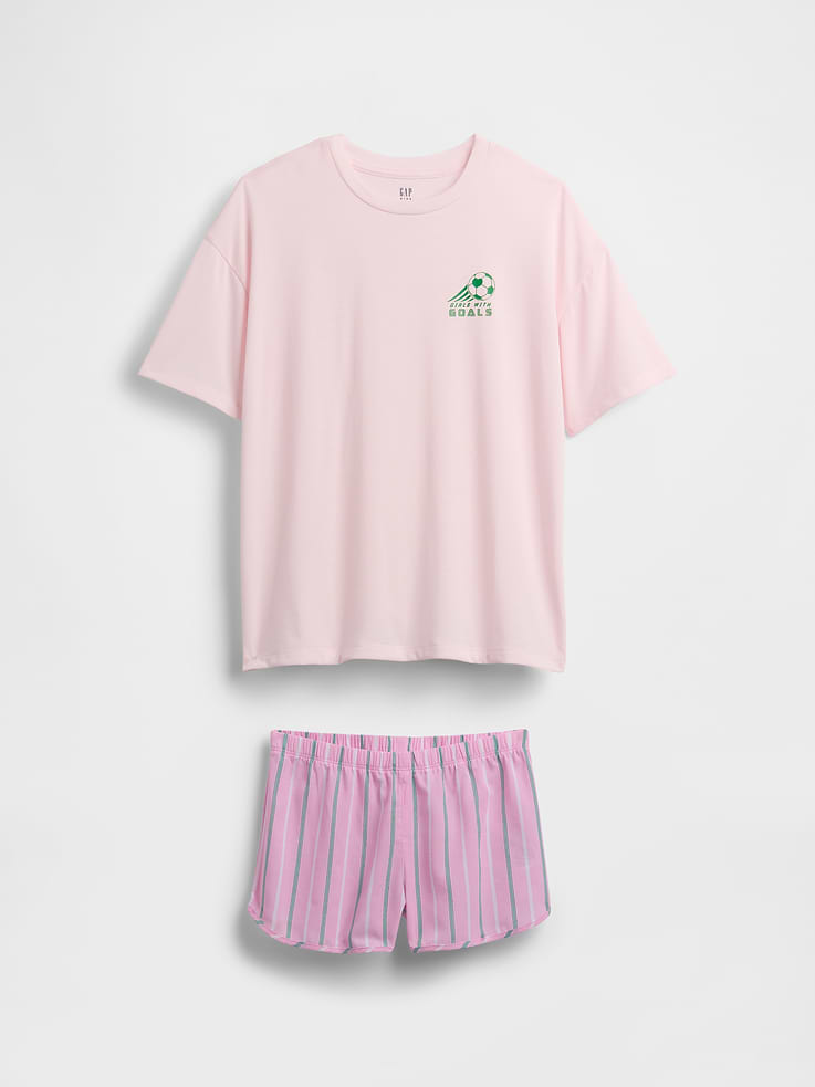 Image number 2 showing, Kids Recycled PJ Short Set