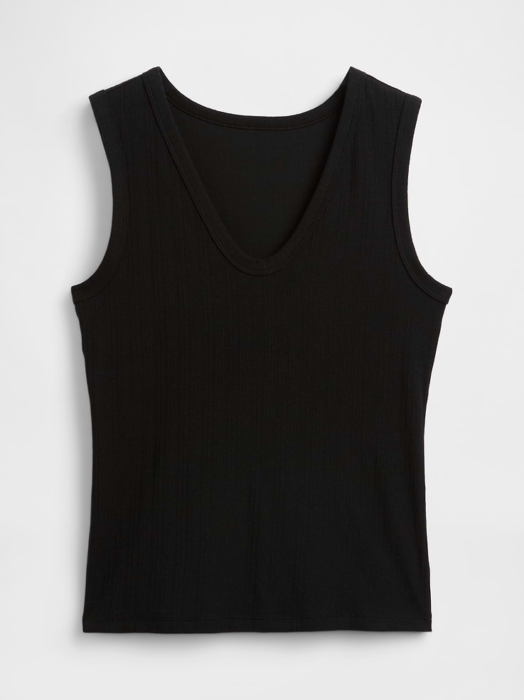 Image number 5 showing, Variegated Rib Tank Top