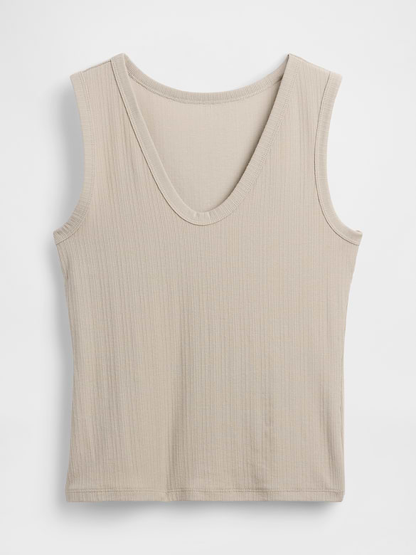 Variegated Rib Tank Top