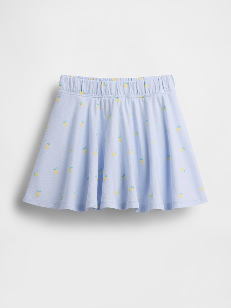 Image 1 of 2, Soft cotton jersey pull-on skort., Elasticized waist., Assorted allover prints., Attached inner shorts., Product #897594