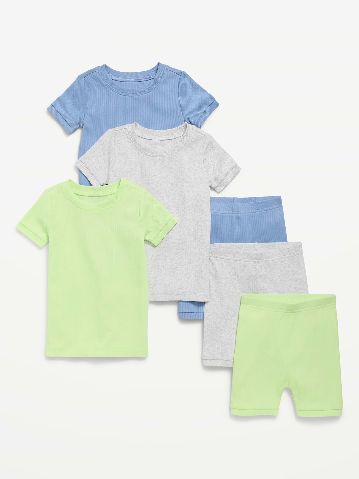 Image number 1 showing, Ribbed Snug-Fit Pajama 6-Piece for Toddler & Baby