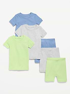 Image number 1 showing, Ribbed Snug-Fit Pajama 6-Piece for Toddler & Baby