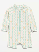 L'image numéro 1 présente Cache-couche maillot de bain anti-UV à motif pour bébé