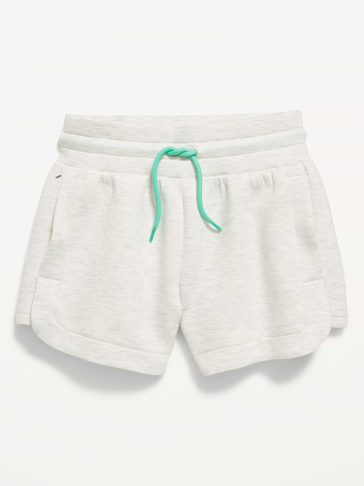 Image number 4 showing, High-Waisted Bounce Fleece Shorts for Girls