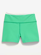 Image number 4 showing, High-Waisted PowerSoft Shorts for Girls