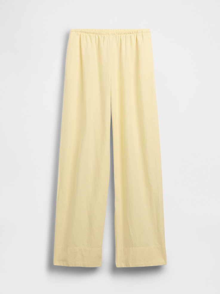 Image number 6 showing, Linen-Blend Easy Wide-Leg Pants