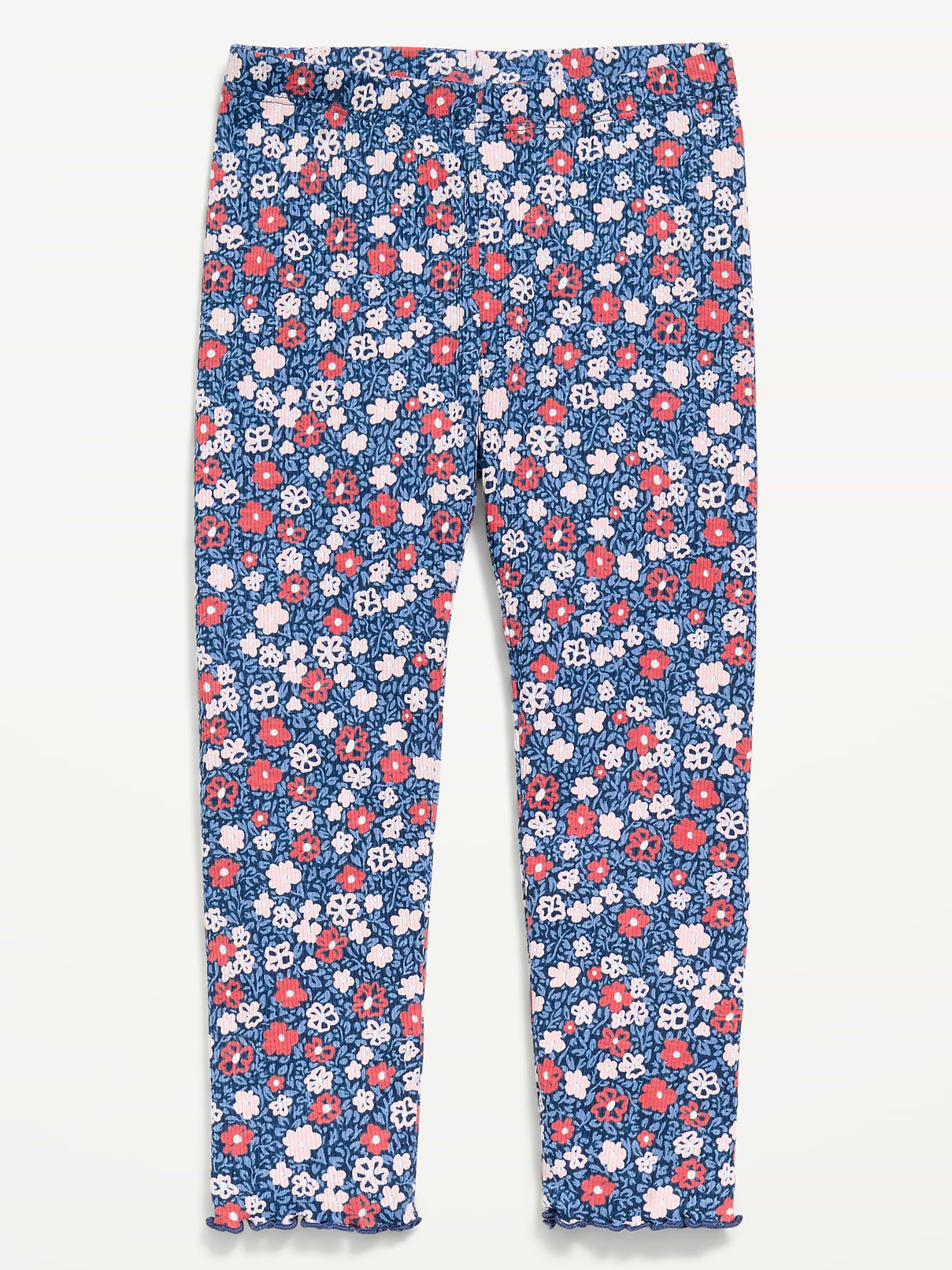 Image number 1 showing, Printed Rib-Knit Full-Length Leggings for Toddler Girls