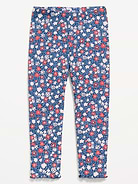 Image number 1 showing, Printed Rib-Knit Full-Length Leggings for Toddler Girls