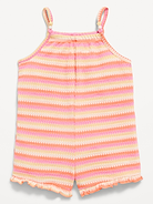 L'image numéro 1 présente Barboteuse sans manches en tricot pour toute-petite