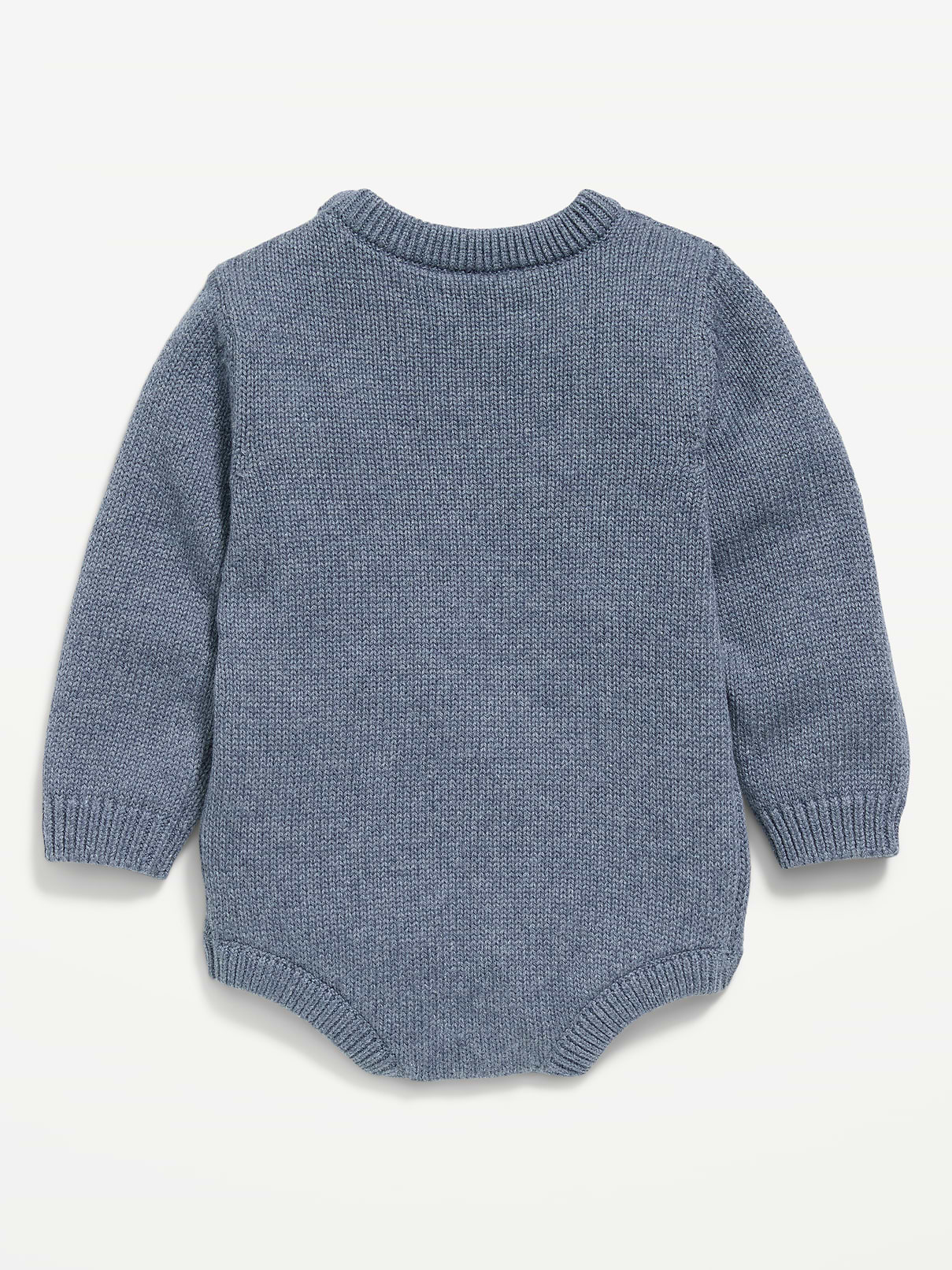 Image number 3 showing, Long-Sleeve Sweater-Knit One-Piece Romper for Baby