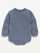 Image number 3 showing, Long-Sleeve Sweater-Knit One-Piece Romper for Baby