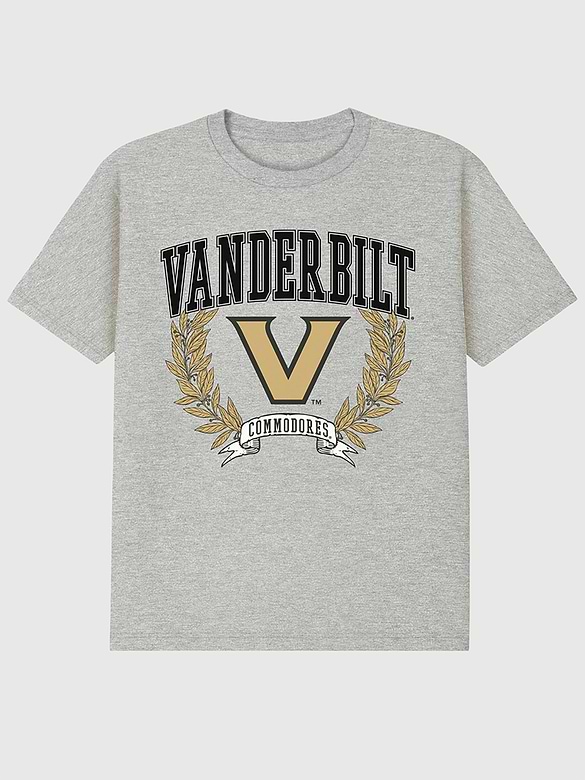 Vanderbilt University Laurels Dark Graphic T-Shirt
