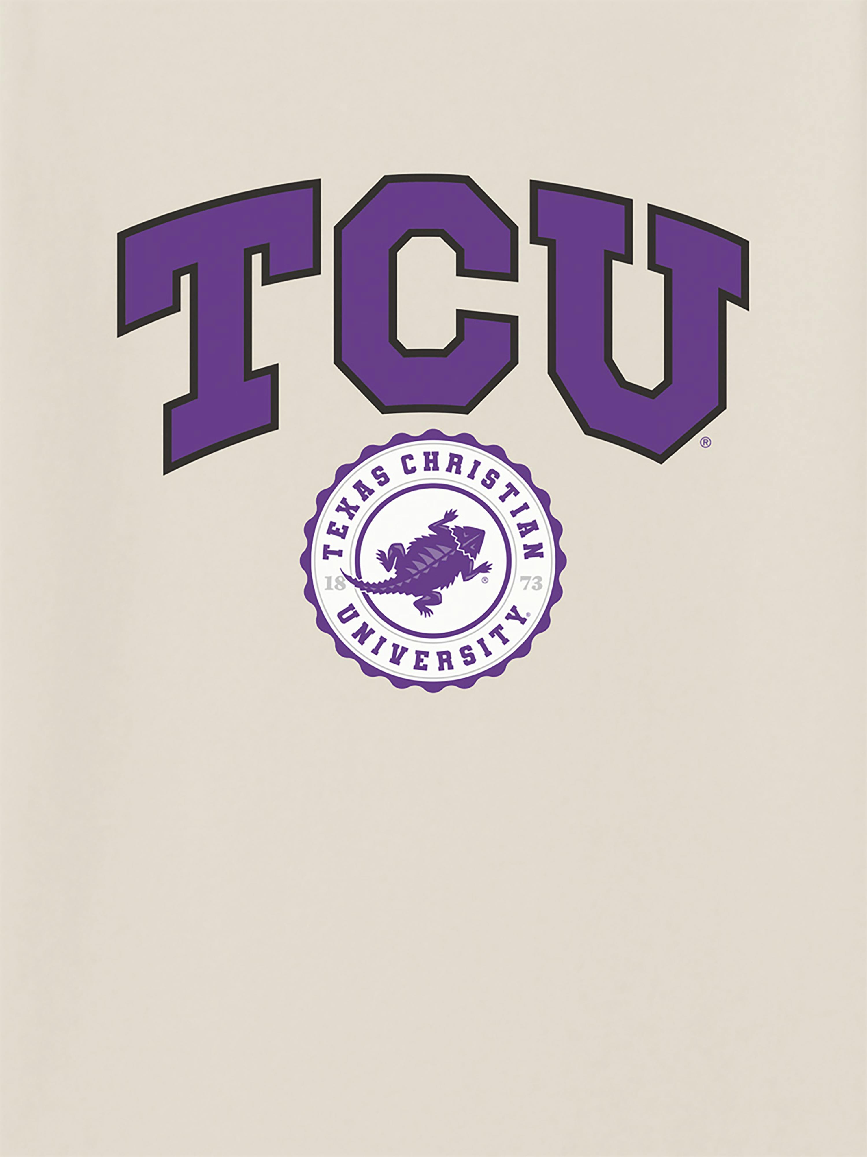 Image number 2 showing, TCU Texas Christian University Collegiate Seal Dark Graphic T-Shirt