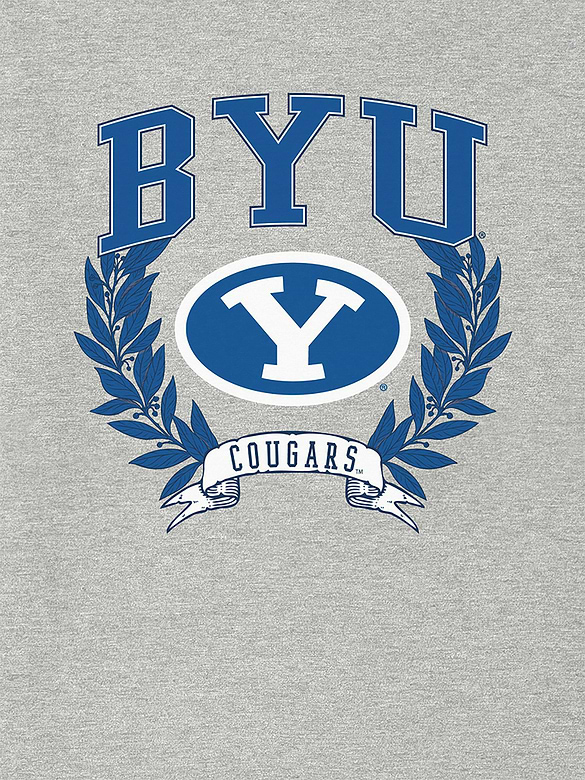 Brigham Young University Laurels Dark Graphic T-Shirt