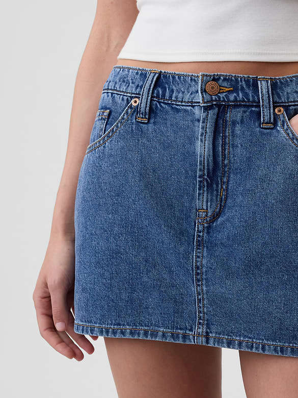 Denim Mini Skort