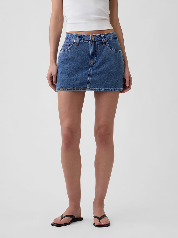 Image number 3 showing, Denim Mini Skort