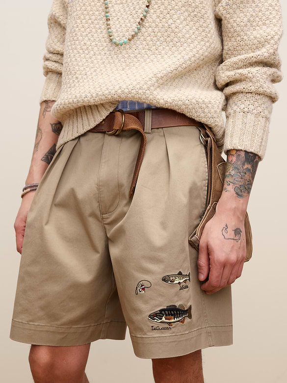 Archive Reissue Pleated Fishing Short
