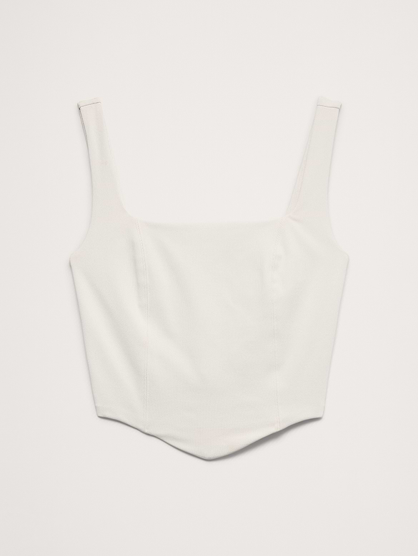 Sculpted-Stretch Corset Tank