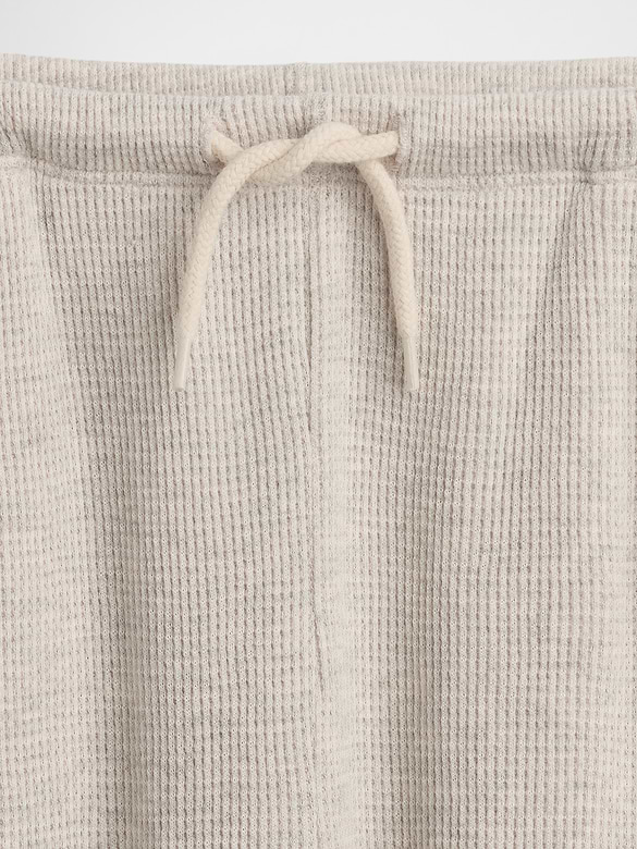 Kids Waffle Relaxed Easy Wide-Leg Pants