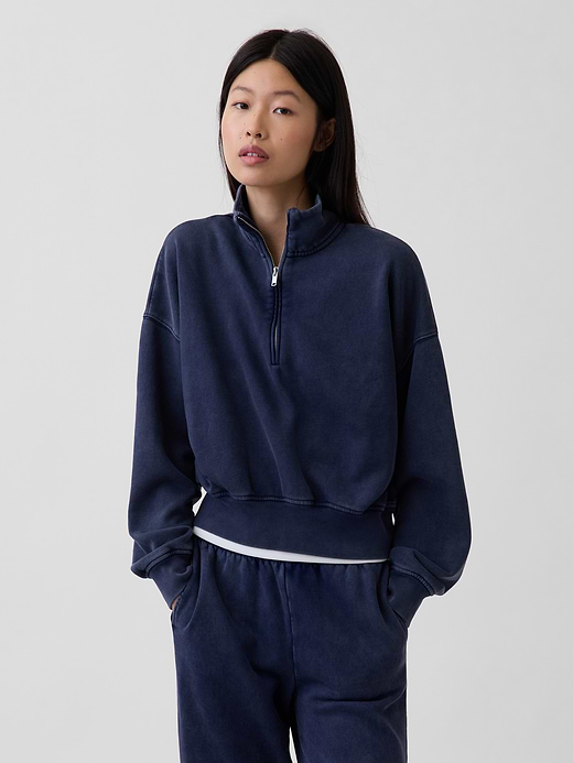 VintageSoft Oversized Half-Zip Wedge Pullover | Gap