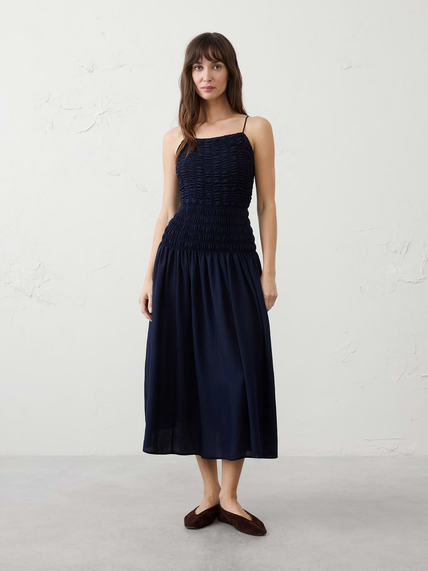 Image number 1 showing, Smocked Strappy Maxi Dress