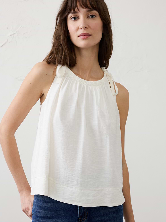 Silky Tie-Shoulder Tank