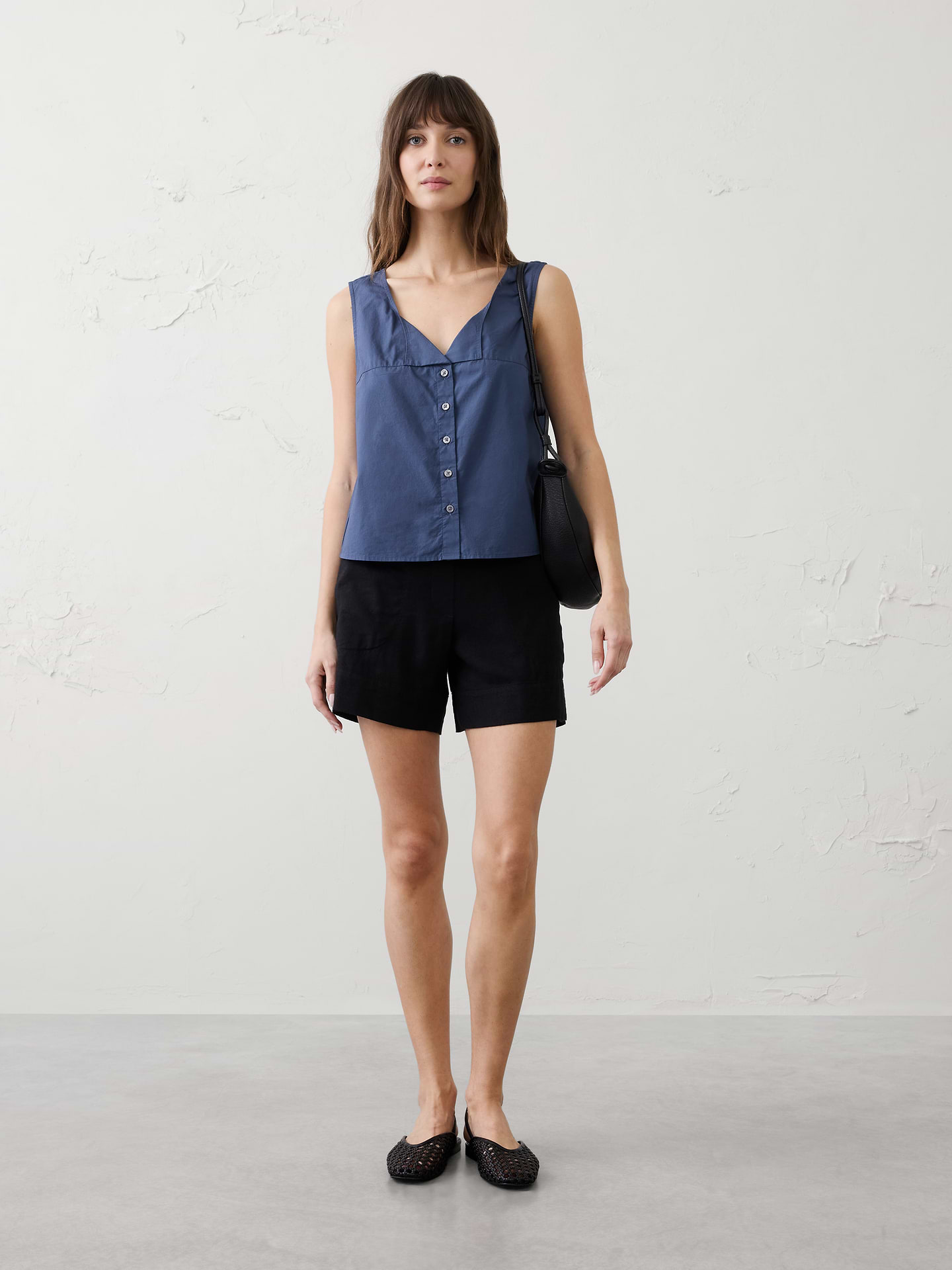 Image number 1 showing, Button-Through Top