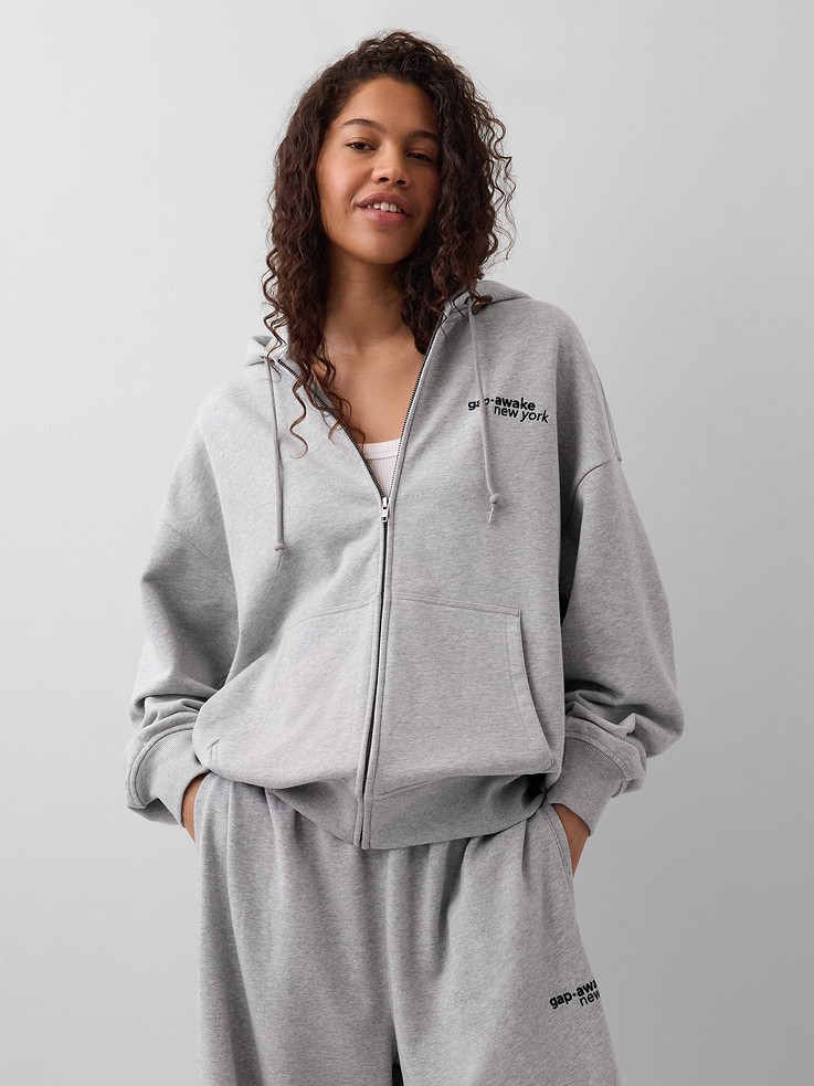 Image number 4 showing, Gap × Awake NY Heavyweight Oversized Logo Zip Hoodie