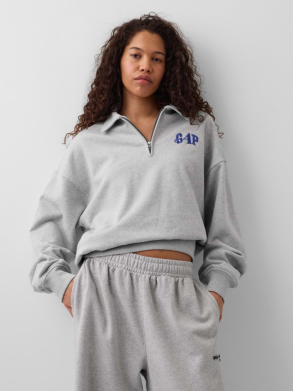 Gap × Awake NY Heavyweight Oversized Quarter-Zip Pullover